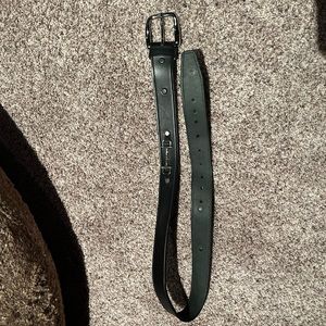 Tory Leather 1" Snaffle Bit Belt with Silver Snaffle Bits & Buckle